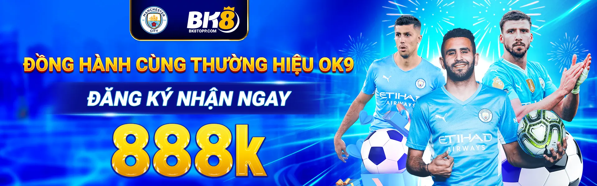 BK8 đối tác chính thức của Man City