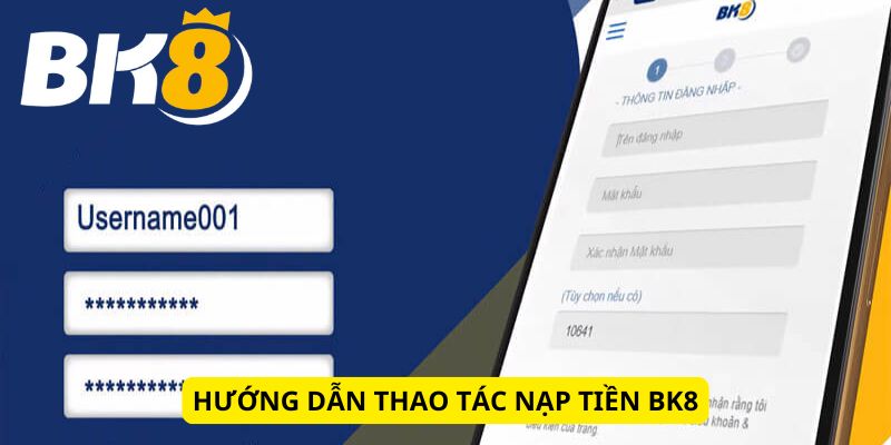 Thao tác thực hiện nạp thêm số dư vào tài khoản